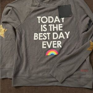 Peace Love World Gray Top